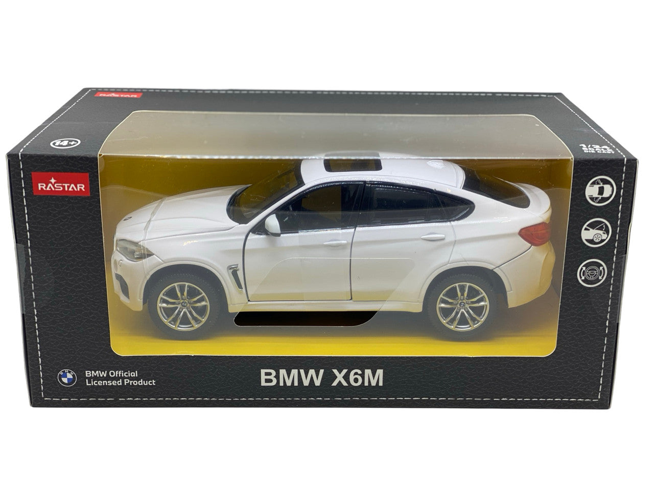 Masinuta BMW X6M alb - 1/24 Rastar