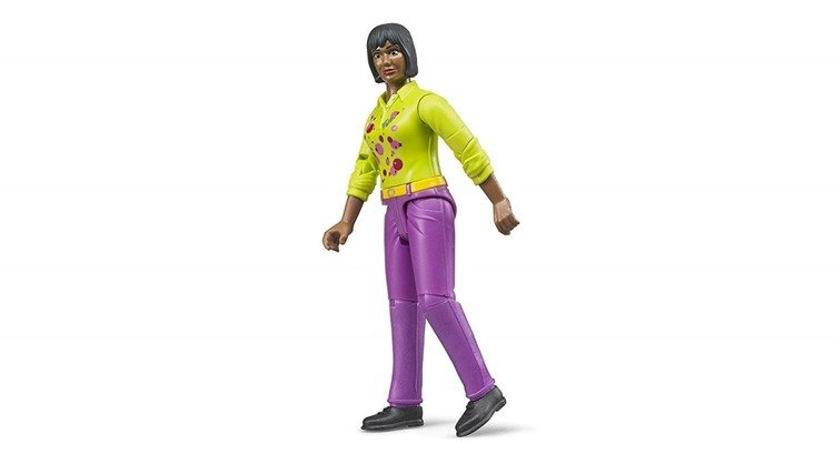 Figurina Femeie creola 10cm cu pantaloni mov 60403 - Bruder