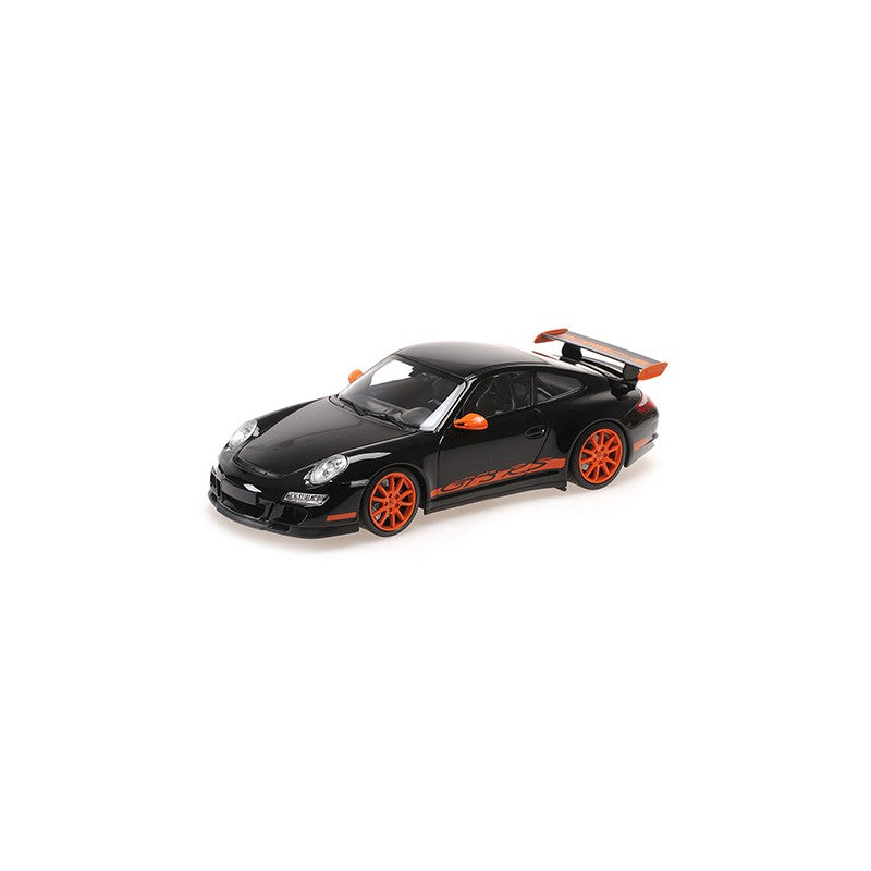 Porsche 911 GT3 RS 2007 (negru/portocaliu) - 1/18 Minichamps