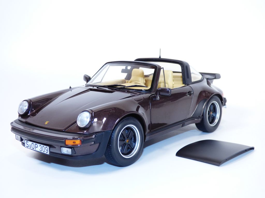 Porsche 911 Turbo Targa 3.3 1987 maro metalic - 1/18 Norev