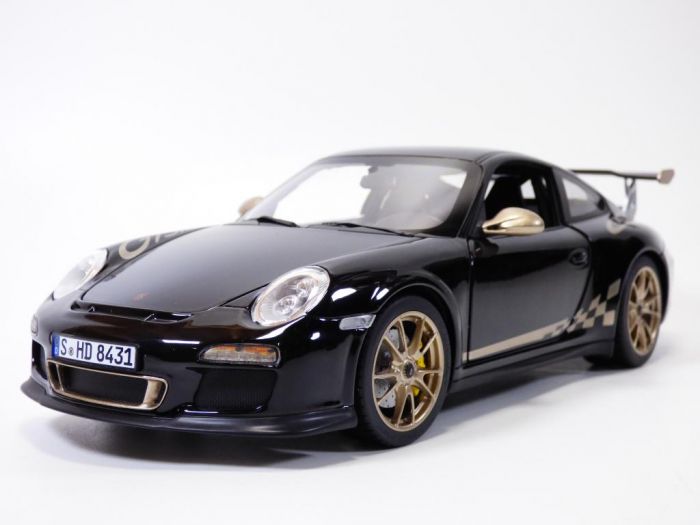 Porsche 911 GT3 RS 2009 black & gold - 1/18 Norev