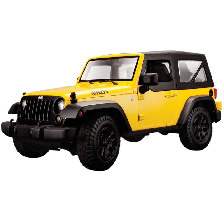 Jeep Wrangler 2014 galben - 1/18 Maisto