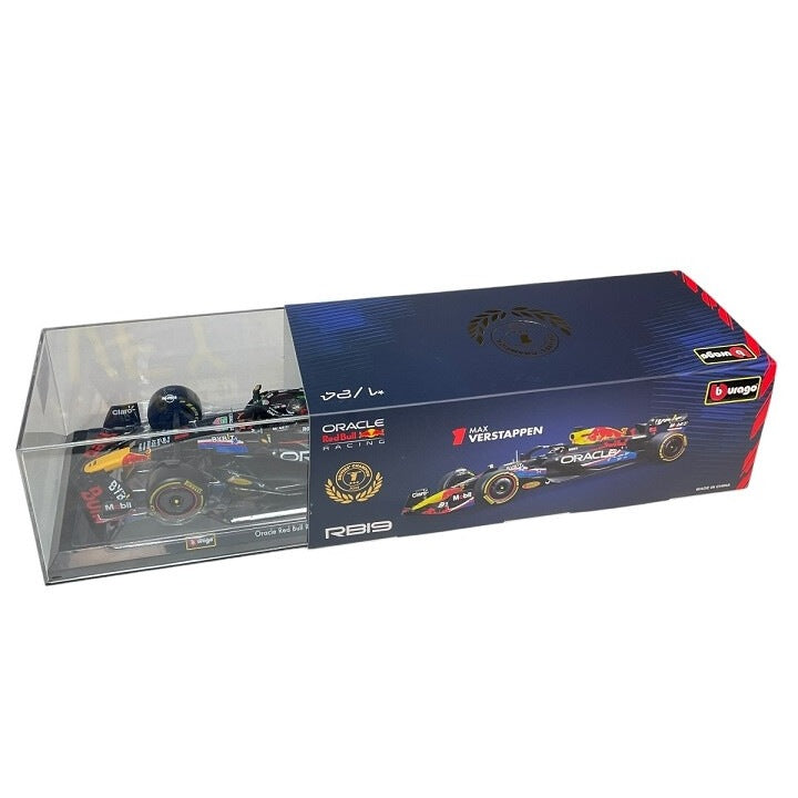 Formula 1 Oracle Red Bull Racing RB19 2023 Max Verstappen United States Grand Prix cu vitrina plexiglass - 1/24 Bburago