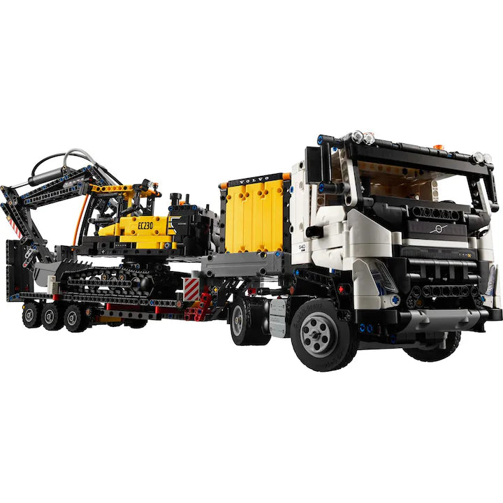 LEGO Technic 42175 - Camionul FMX si excavatorul electric EC230 de la Volvo (2274 piese)