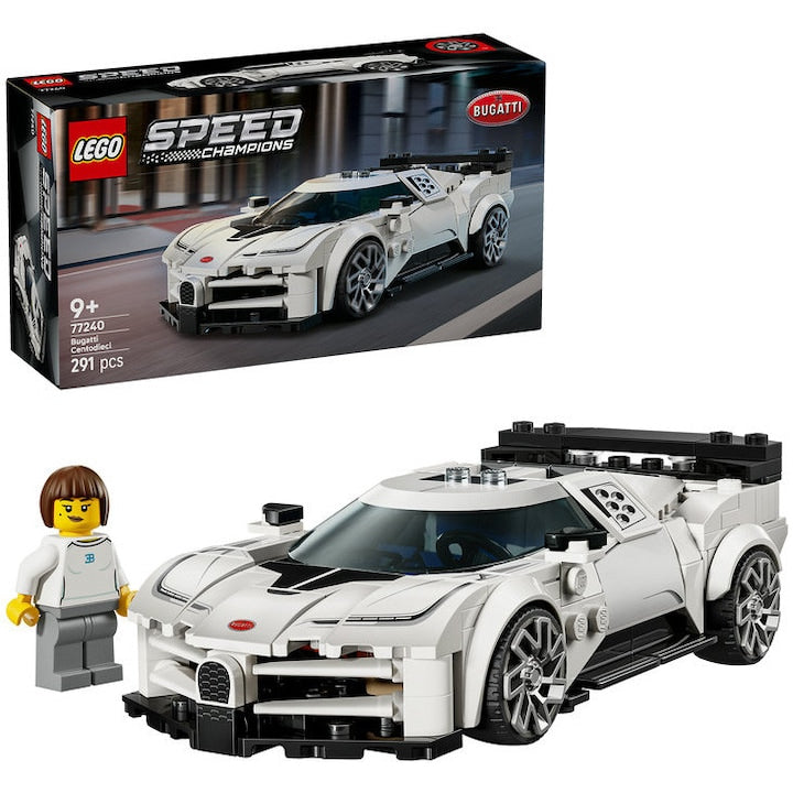 LEGO Speed Champions 77240 - Hipermasina sport Bugatti Centodieci (291 piese)