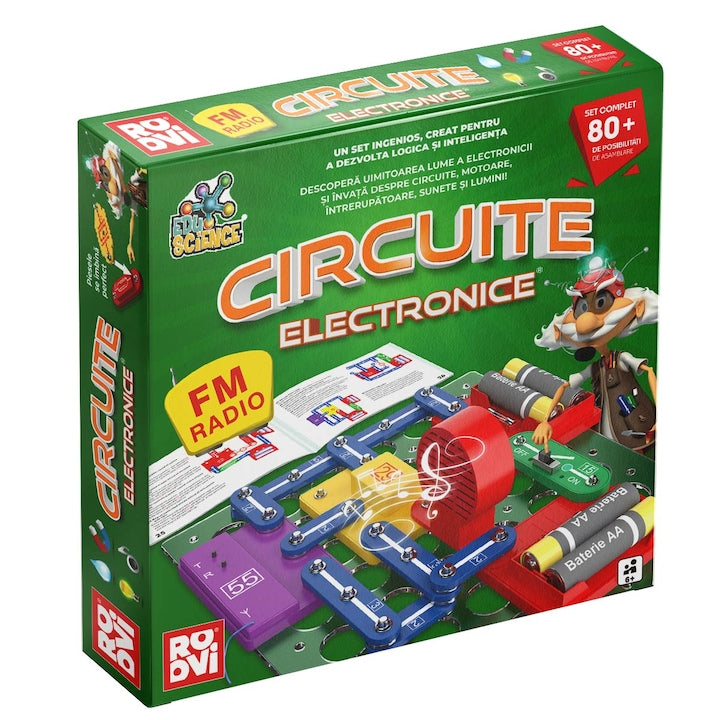 Joc Educational cu Circuite Electronice 80+ de Exercitii cu Radio FM