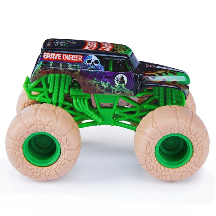 Monster Jam - Grave Digger cu roti crem 1/64