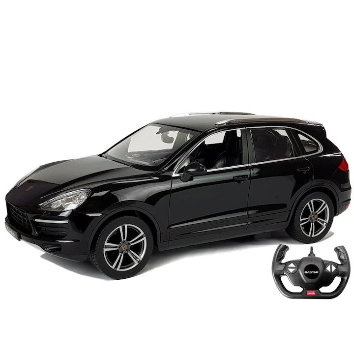 Porsche Cayenne Turbo negru cu telecomanda - 1/14 Rastar