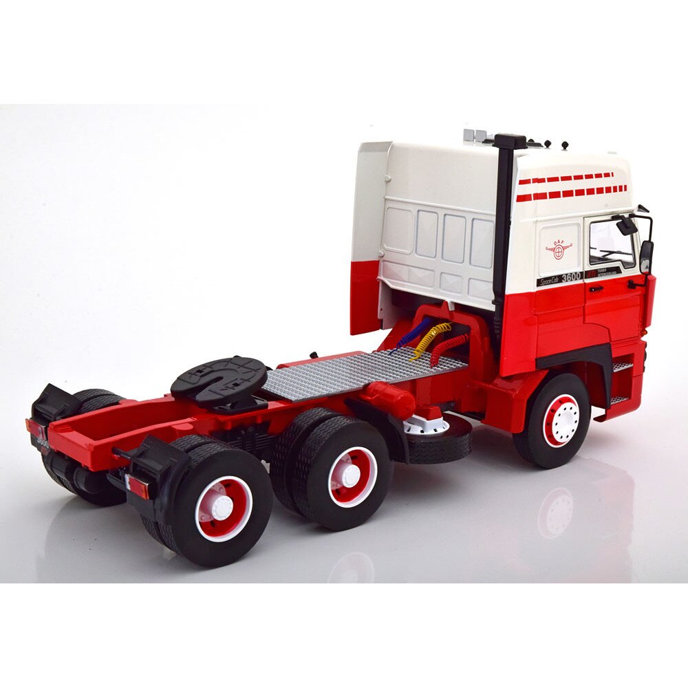 Camion DAF 3600 SpaceCab 1986 alb/rosu - 1/18 ROAD KINGS