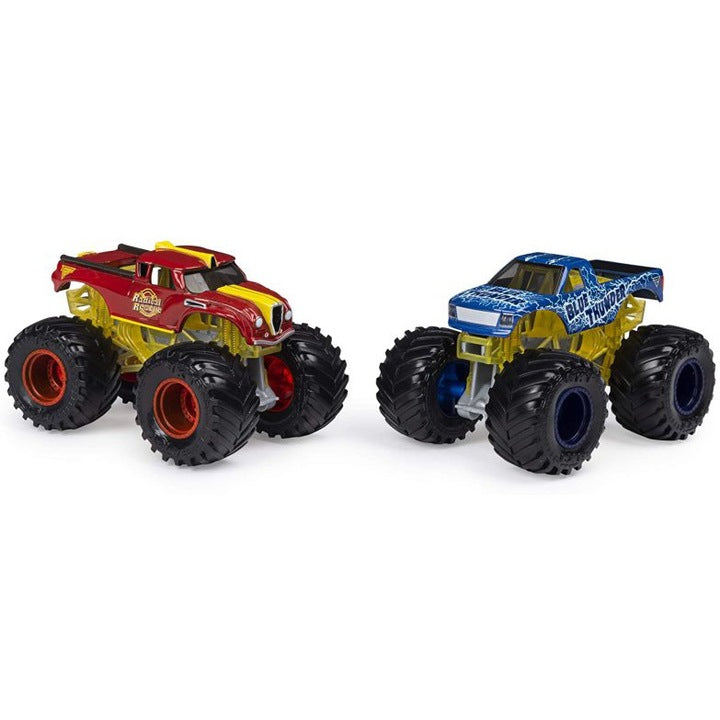 Set 2 masini Monster Jam - Radical Rescue si Blue Thunder 1/64