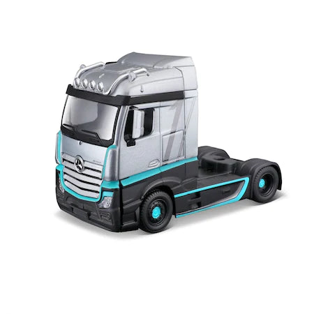 Cap Tractor Camion Mercedes Actros gri/bleu/negru - 1/43 Bburago