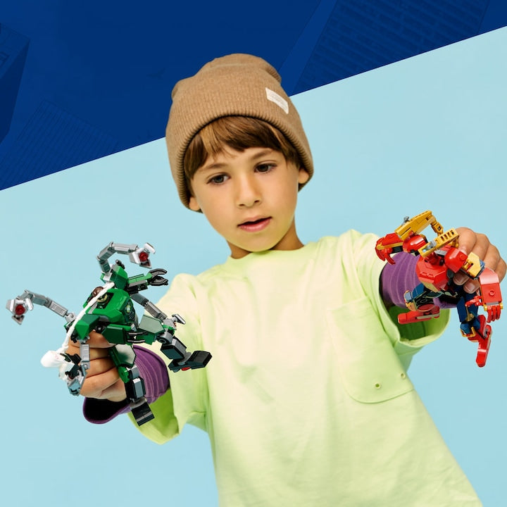 LEGO Marvel 76338 - Batalia robotilor: Omul Paianjen vs Doc Ock (315 piese)