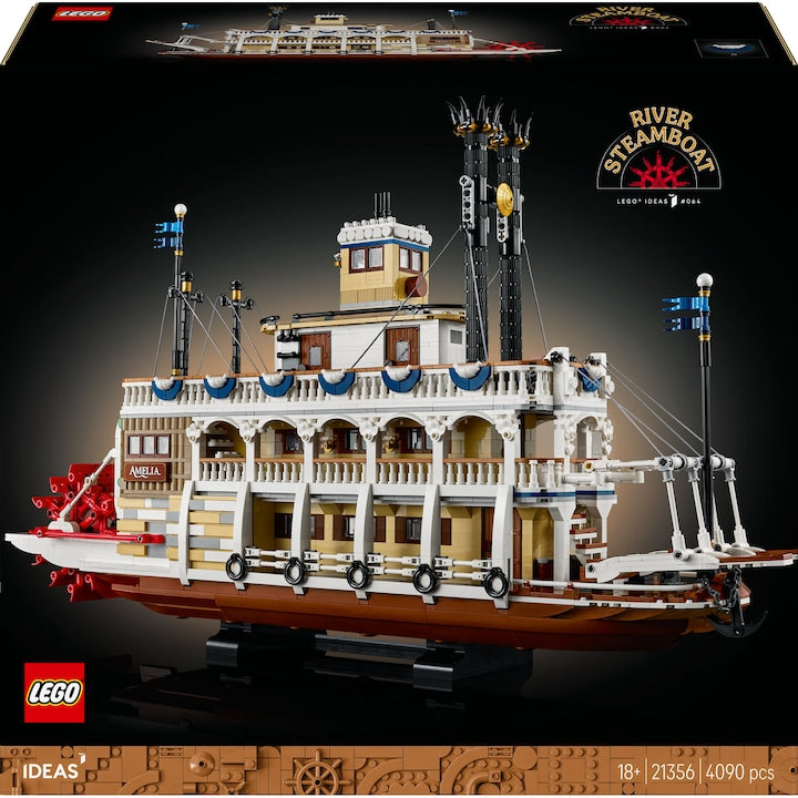 LEGO Ideas 21356 - Barca cu aburi (4090 piese)