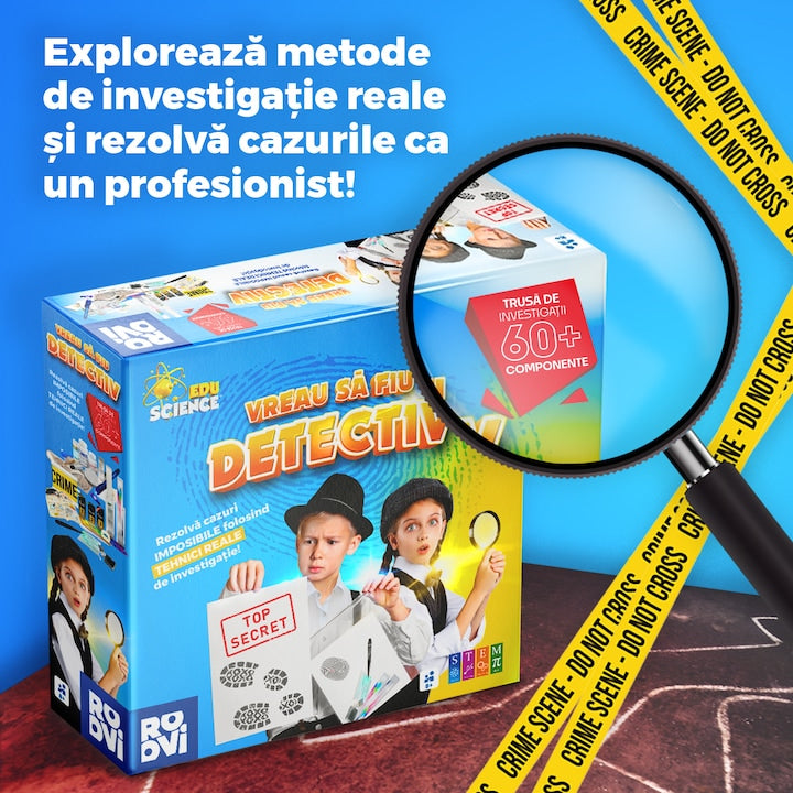 Joc educativ si distractiv pentru copii ROOVI - Vreau sa fiu detectiv