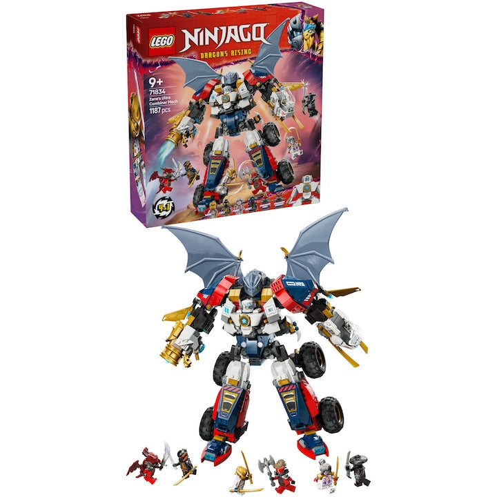 LEGO Ninjago 71834 - Ultrarobotul combinat al lui Zane (1187 piese)
