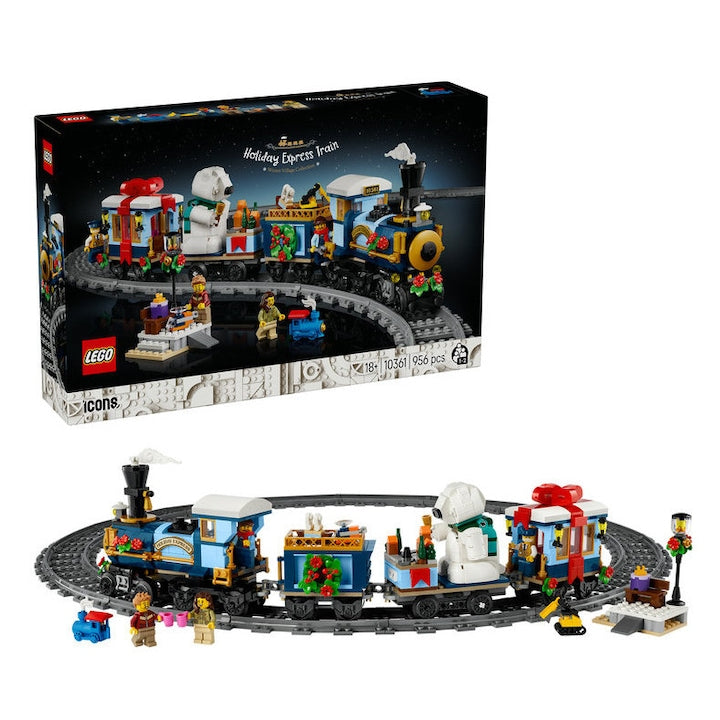 LEGO Icons 10361 - Expresul de sarbatori (956 piese)