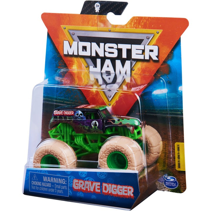 Monster Jam - Grave Digger cu roti crem 1/64