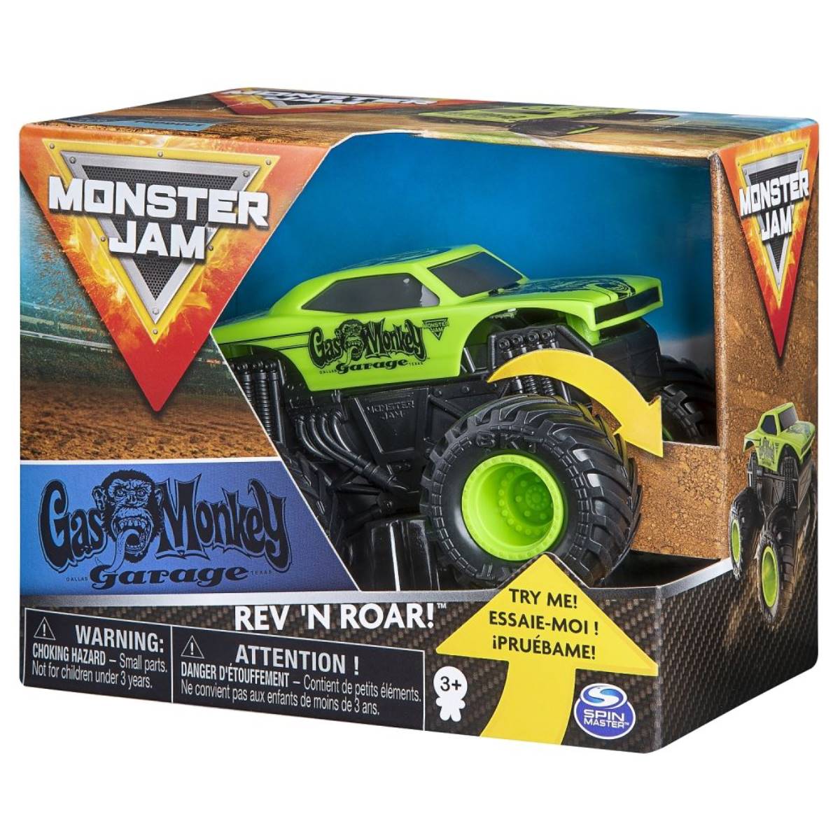 Monster Jam Gas Monkey Rev'n Roar - 1/43 Spin Master