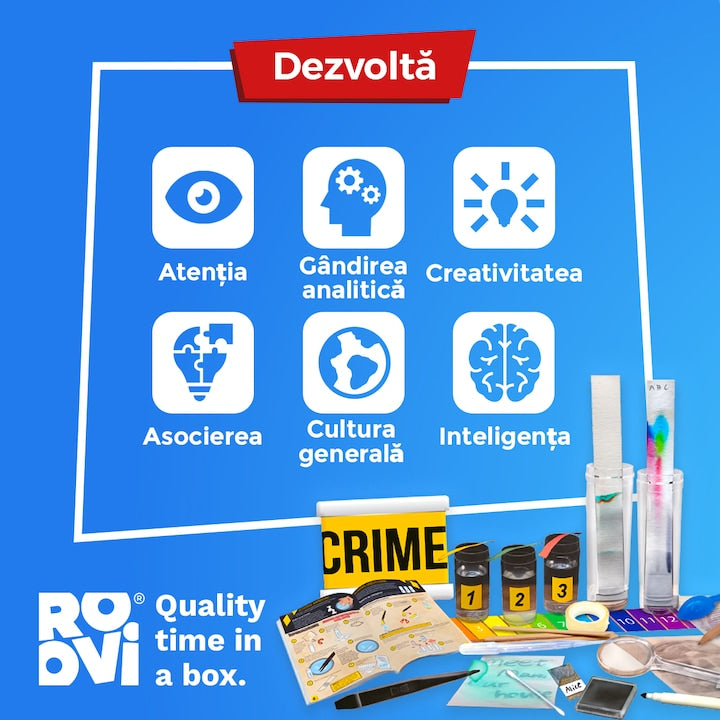 Joc educativ si distractiv pentru copii ROOVI - Vreau sa fiu detectiv