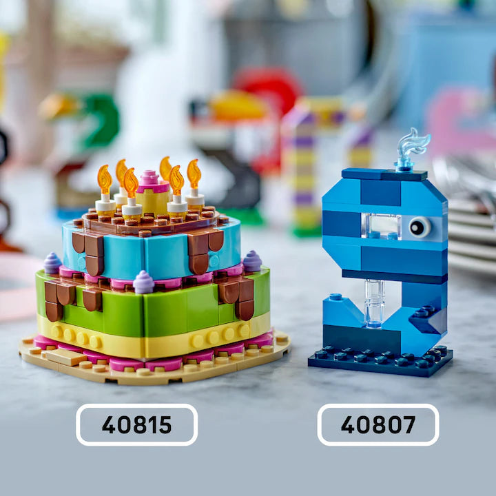 LEGO Iconic 40815 - Tort pentru petrecerea de zi de nastere (219 piese)