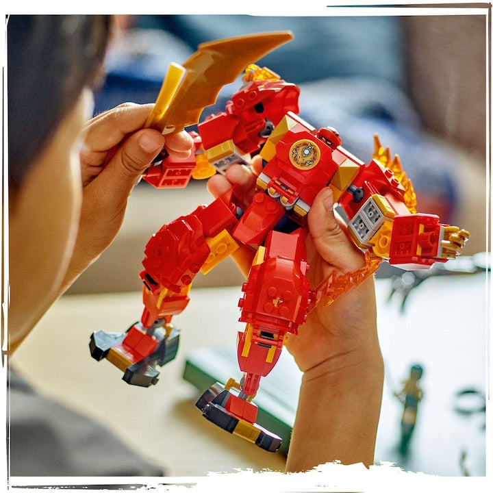 LEGO Ninjago 71808 - Robotul stihie de foc al lui Kai (322 piese)