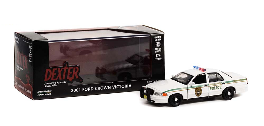 Ford Crown Victoria 2001 DEXTER cu vitrina plexiglass - 1/43 Greenlight