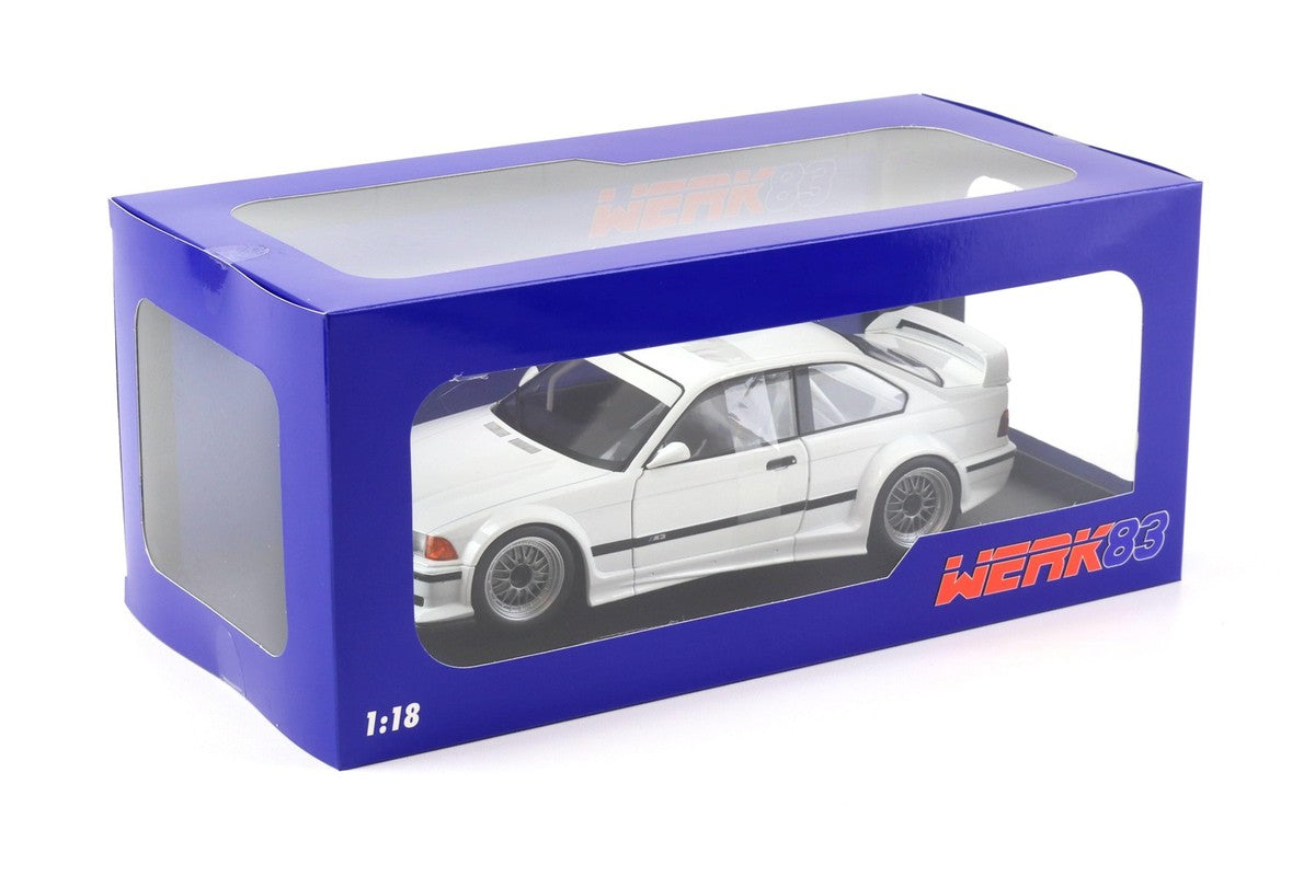 BMW E36 GTR Plain Body alb - 1/18 Werk83