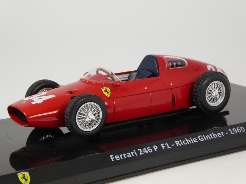 Formula 1 Ferrari 246P F1 - Richie Ginther 1960 #34 cu vitrina plexiglass - 1/24 Altaya