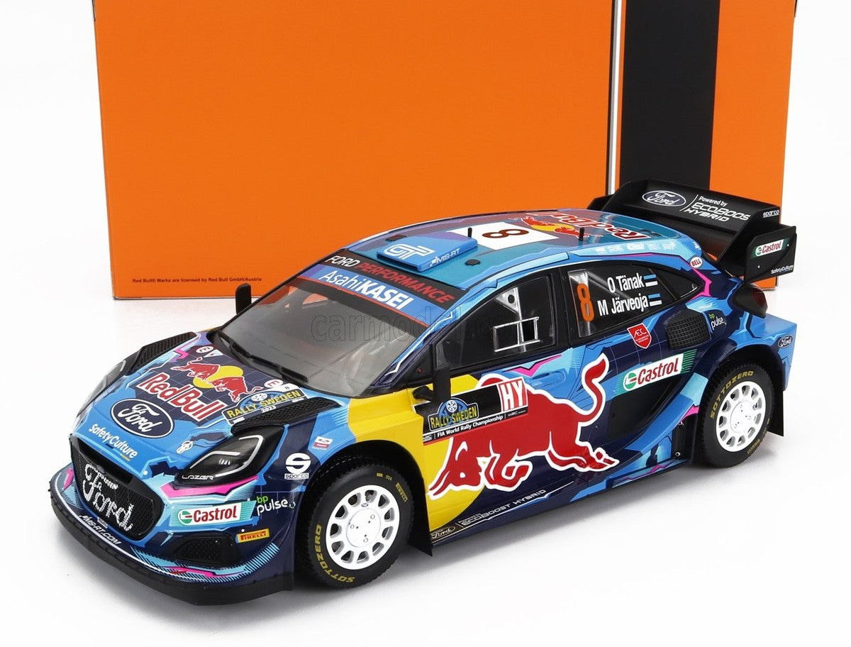 Ford Puma Rally1 #8 Winner Rally Sweden 2023 - 1/18 Ixo Models