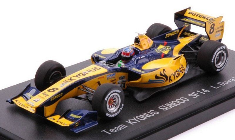 Formula 1 Team Kygnus Sunoco SF14 L.Duva I cu vitrina plexiglass - 1/43 Ebbro