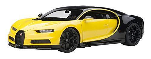 Bugatti Chiron year 2017 galben/negru - 1/18 Autoart