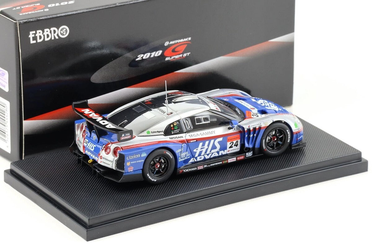 Nissan Skyline His Advan Kondo GT-R SGT500 2010 Rd.4 Sepang #24 cu vitrina plexiglass - 1/43 Ebbro