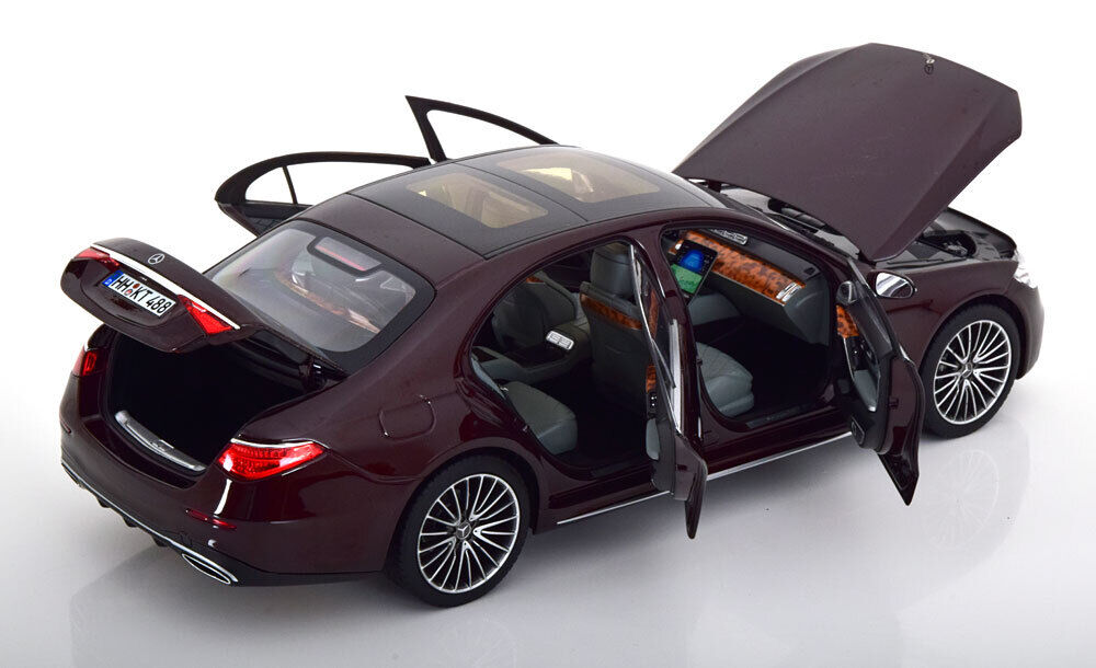 Mercedes-Benz S-Class AMG-Line 2021 red metallic - 1/18 Norev
