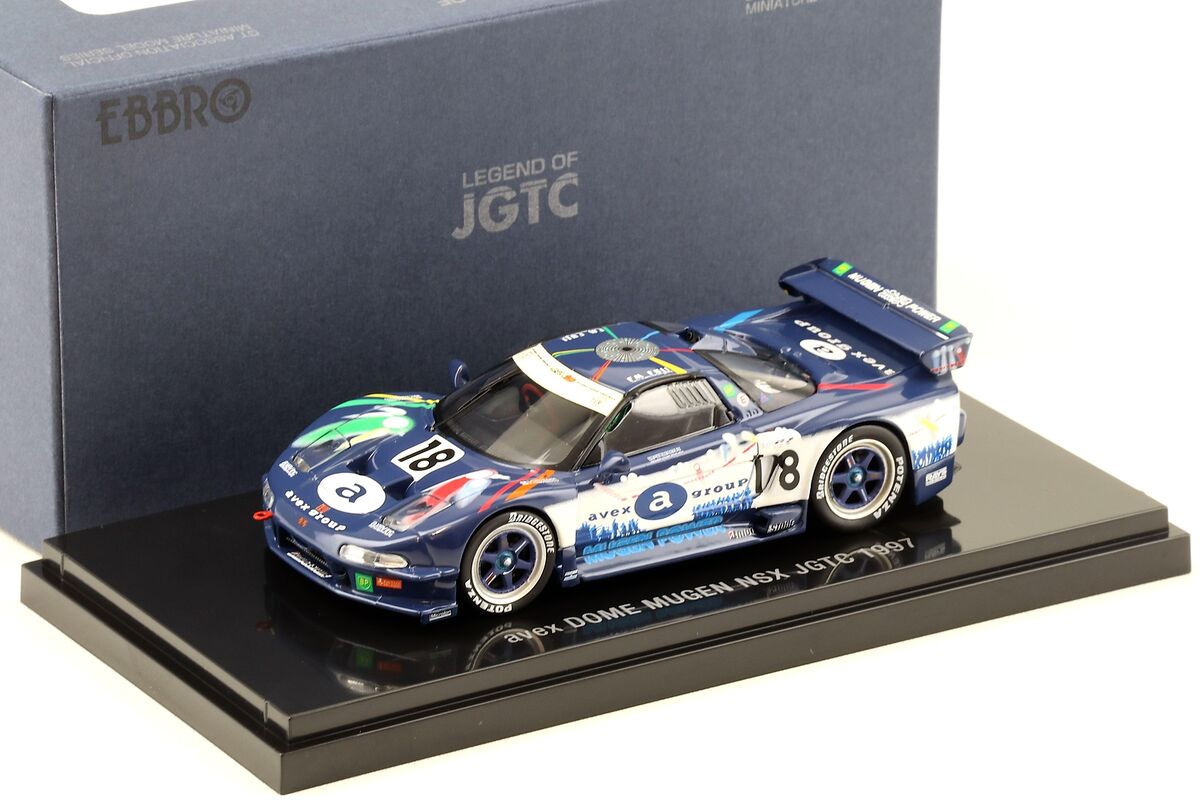 Avex Dome Mugen NSX Jgtc 1997 cu vitrina plexiglass - 1/43 Ebbro