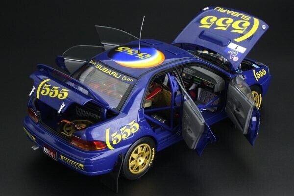 Subaru Impreza 555 #1 P.Bourne/T.Sircombe Winner 555 Hong Kong Beijing Rally 1994 399pcs - 1/18 SunStar