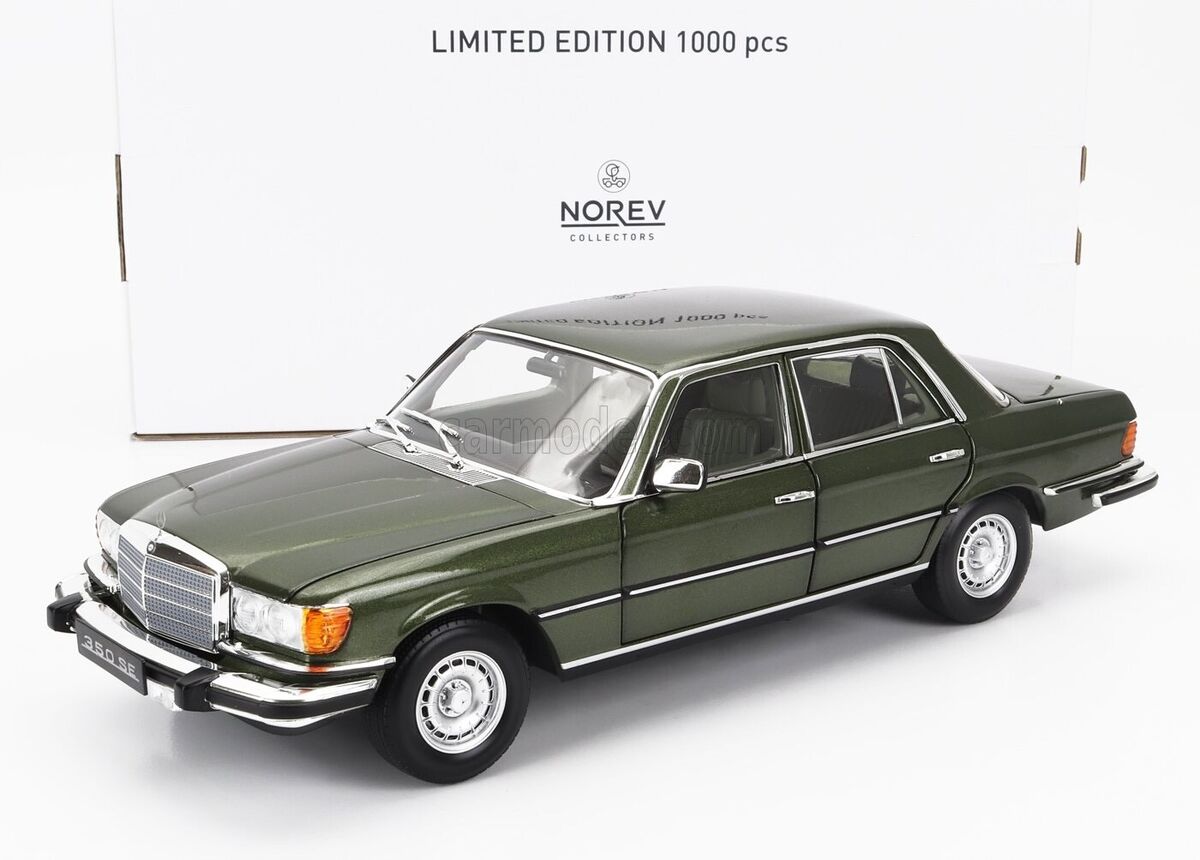 Mercedes-Benz 350 SE US-Version 1973 verde 1000pcs - 1/18 Norev