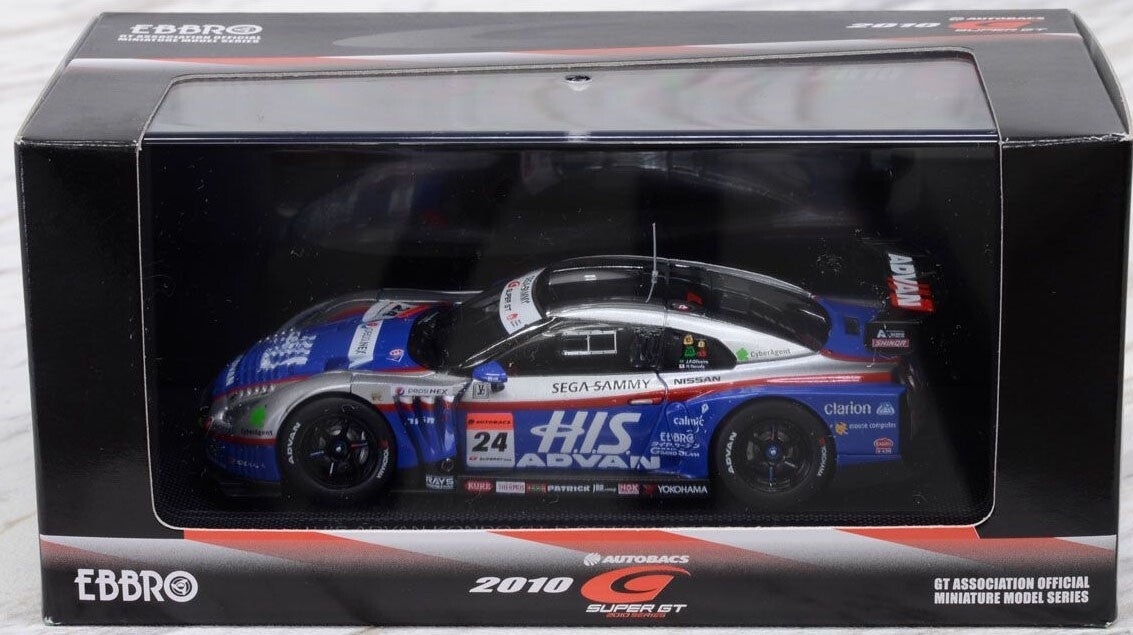 Nissan Skyline His Advan Kondo GT-R SGT500 2010 Rd.4 Sepang #24 cu vitrina plexiglass - 1/43 Ebbro