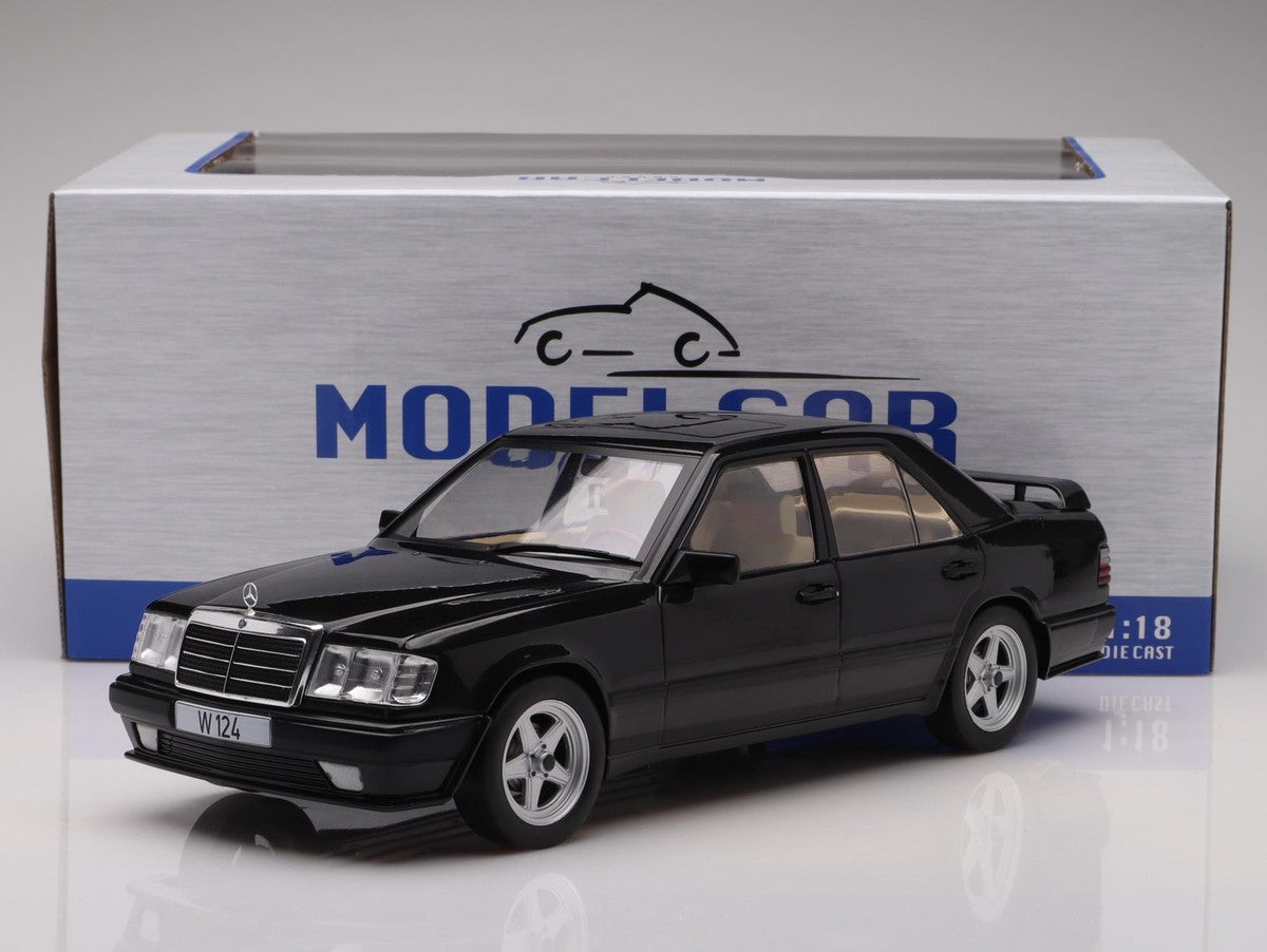 Mercedes-Benz W124 Tuning negru - 1/18 Model Car Group