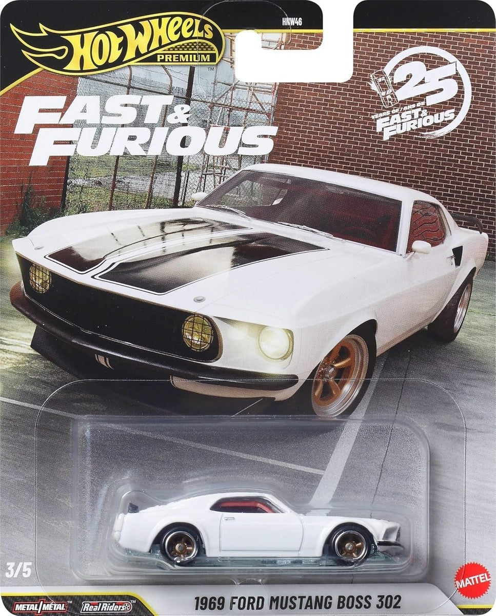 Masinuta metalica Ford Mustang Boss 302 1969 - 1/64 HW Premium