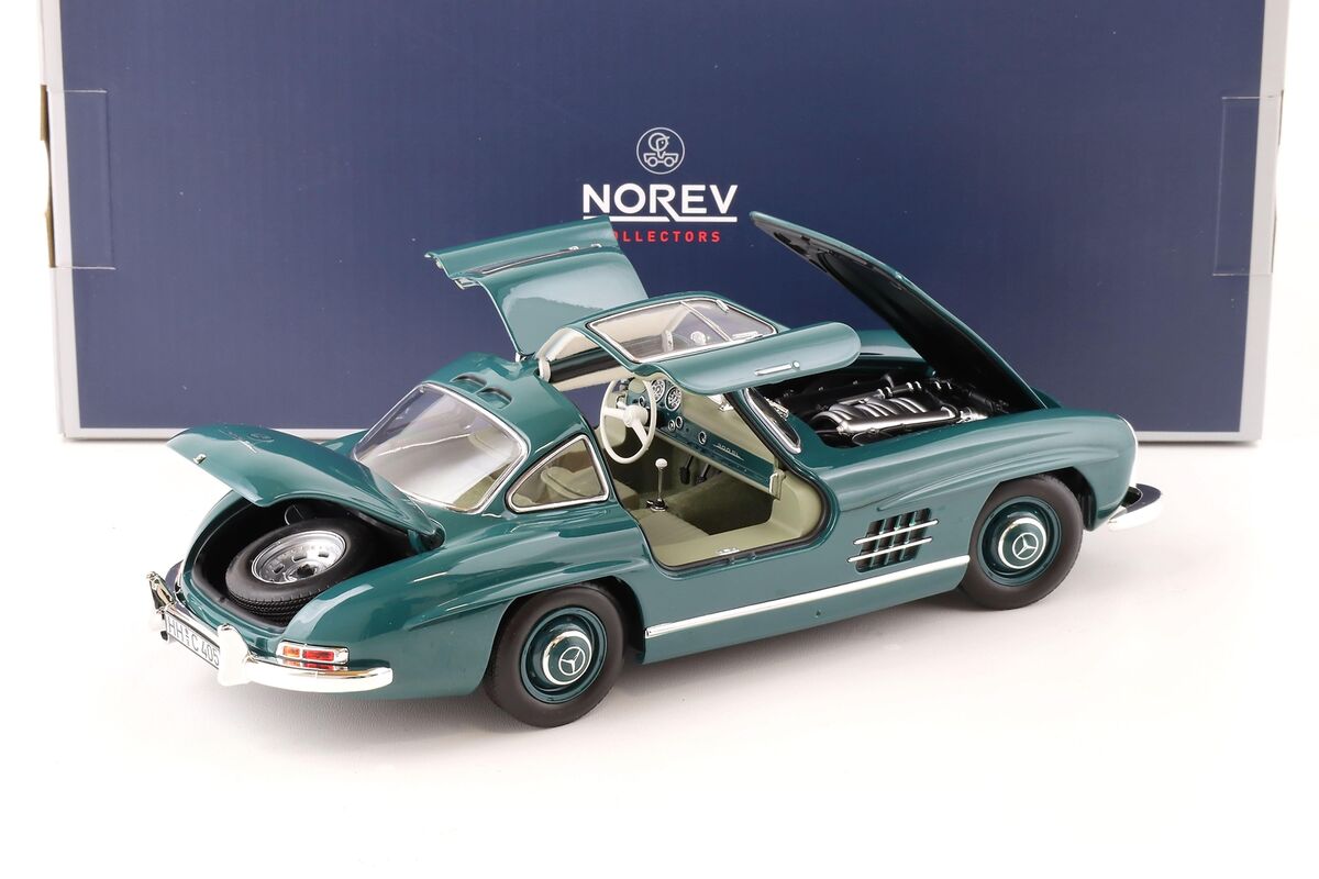 Mercedes-Benz 300 SL 1954 verde - 1/18 Norev