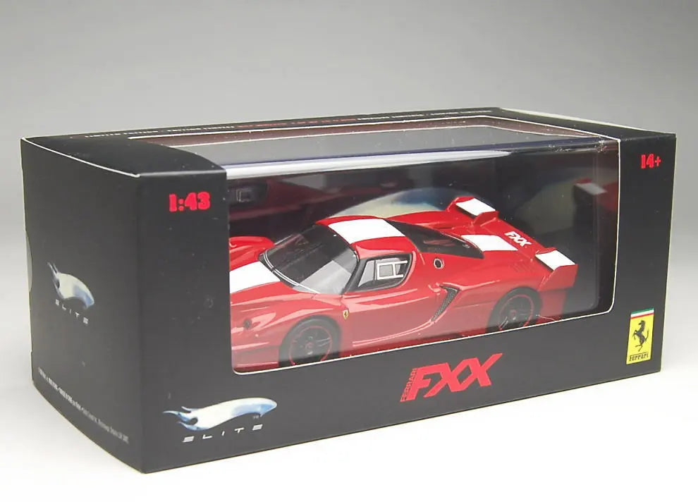Ferrari Fxx rosu cu vitrina plexiglass - 1/43 Hot Wheels Elite