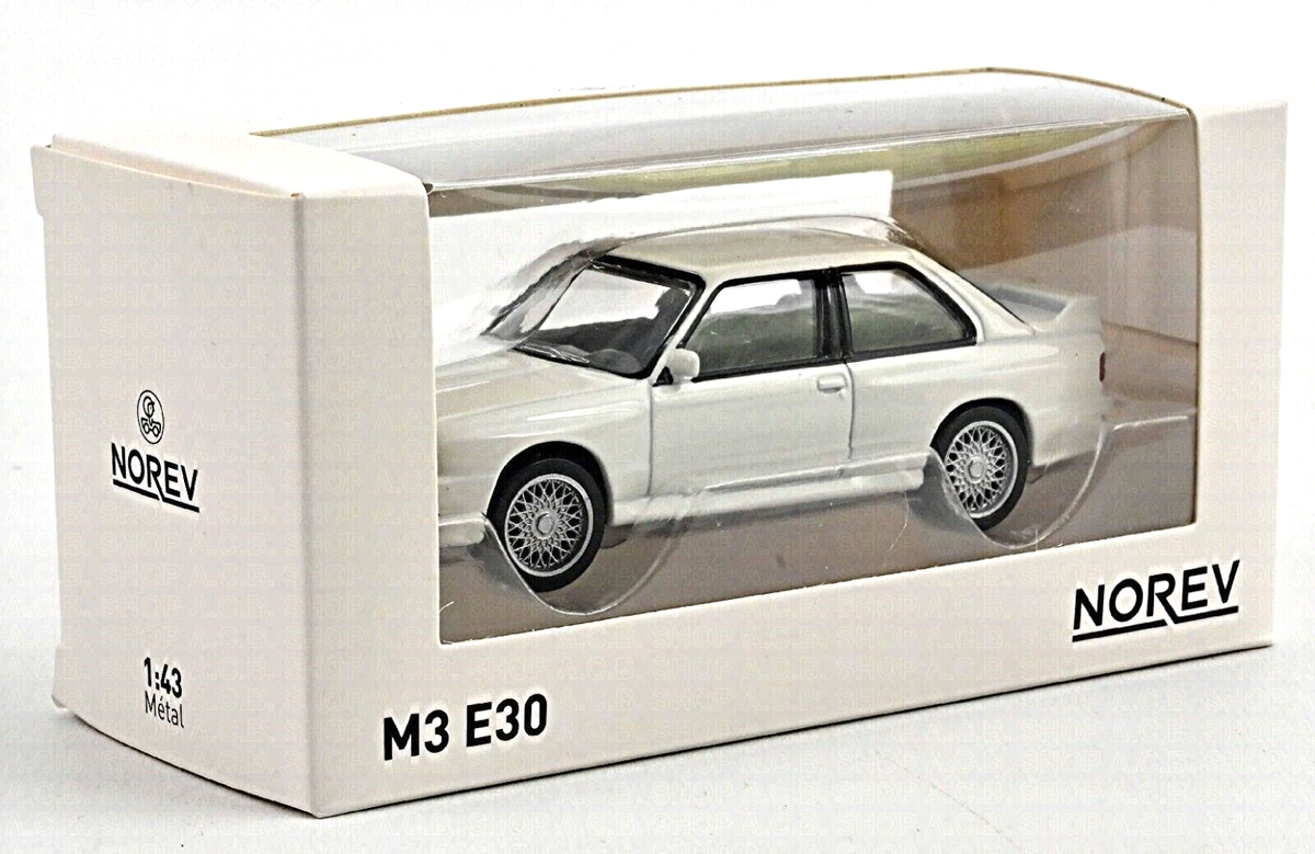 BMW M3 E30 alb - 1/43 Norev
