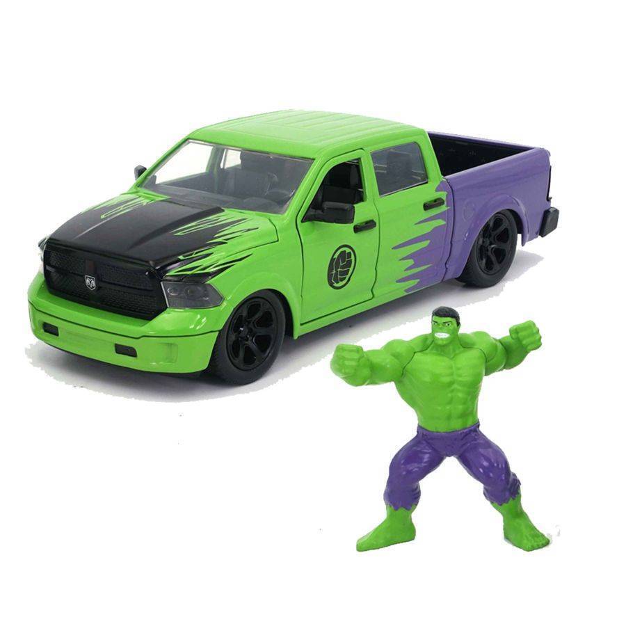 Dodge Ram 1500 cu figurina Hulk - 1/24 Jada