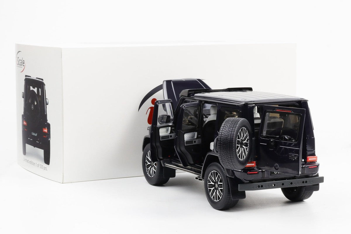 Mercedes-Benz AMG G63 W463 4x4 2022 bleumarin - 1/18 iScale