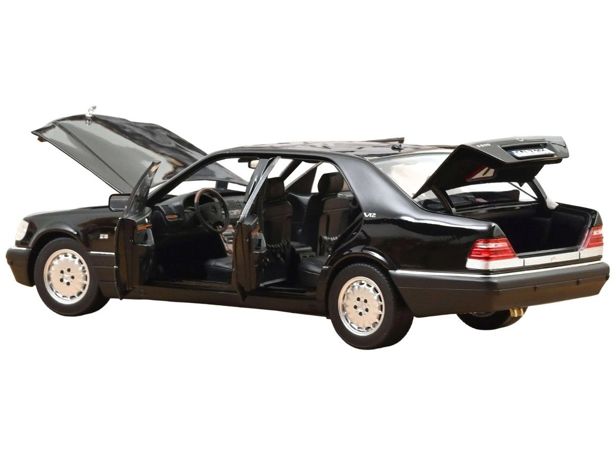Mercedes-Benz S600 1997 obsidian black metallic - 1/18 Norev