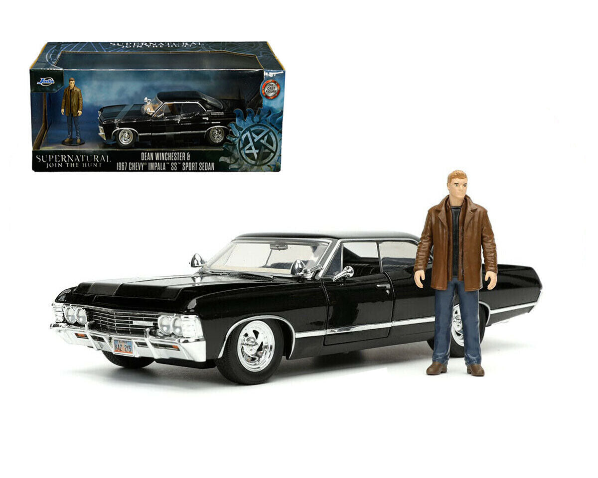 Chevrolet Impala SS Sport Sedan 1967 cu figurina Dean Winchester - 1/24 Jada