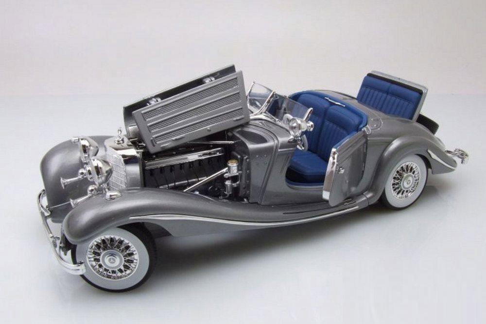 Mercedes-Benz 500K Typ Specialroadster 1936 gri - 1/18 Maisto