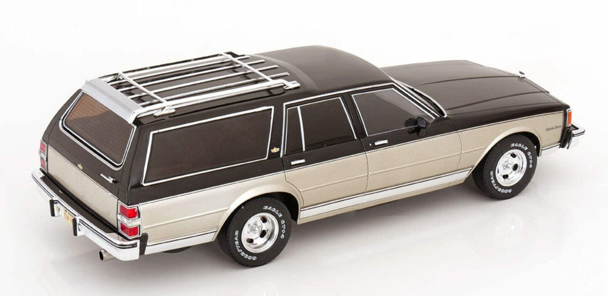 Chevrolet Caprice Estate Wagon 1985 negru/argintiu - 1/18 Model Car Group