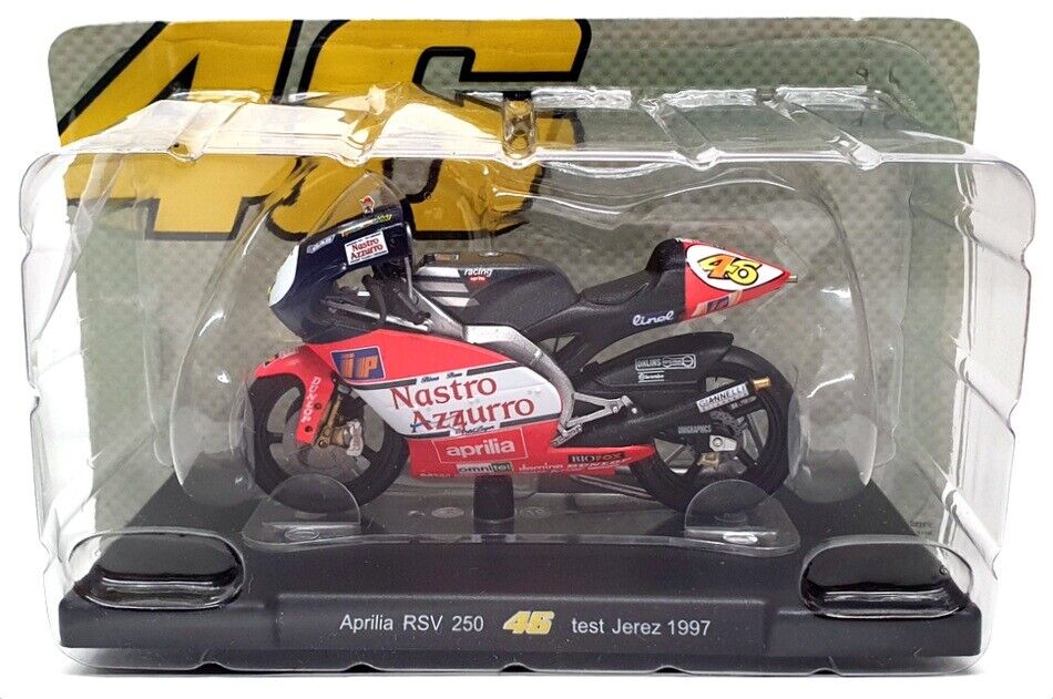 Motocicleta Aprilia RSV 250 test Jerez 1997 - 1/18 Altaya