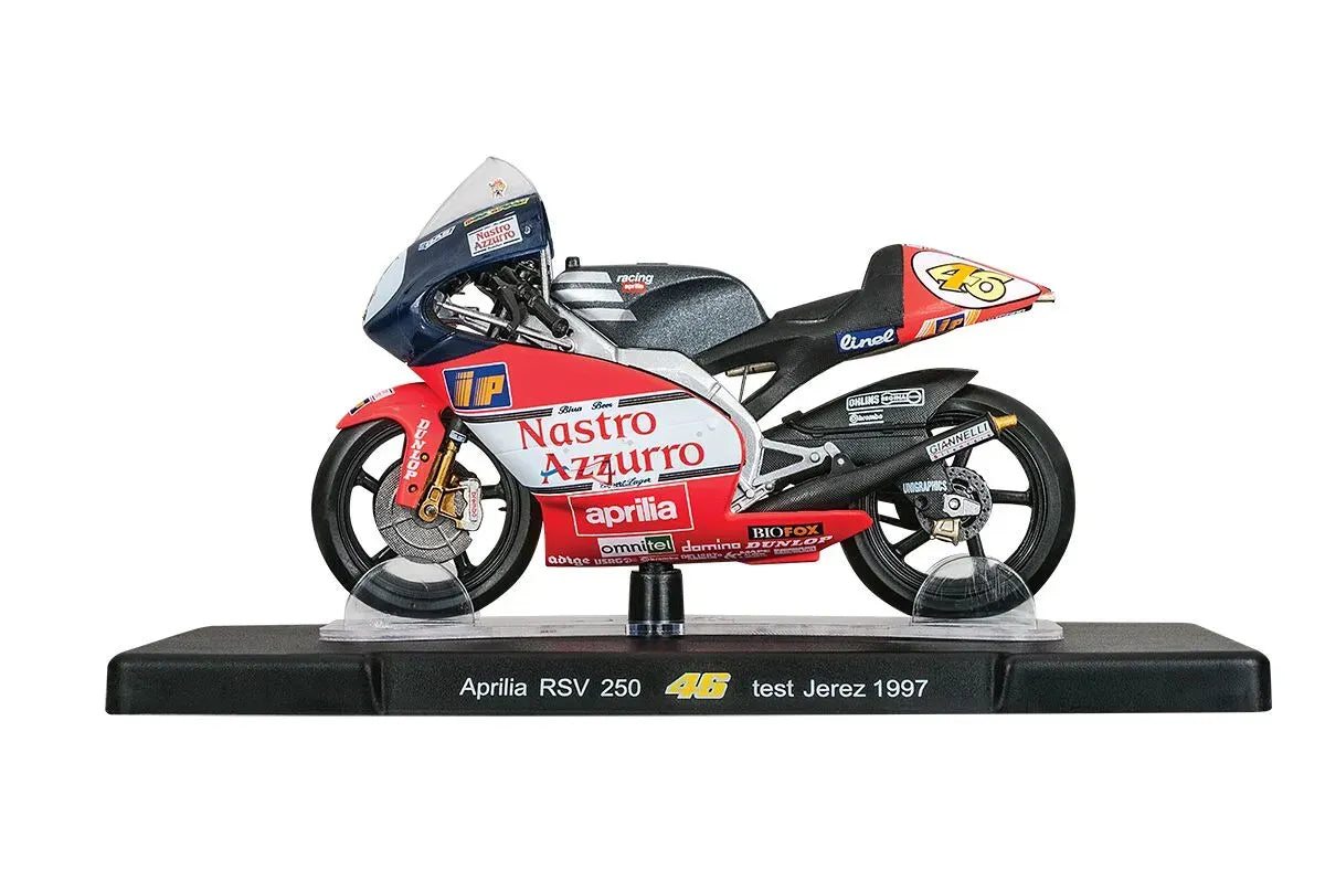 Motocicleta Aprilia RSV 250 test Jerez 1997 - 1/18 Altaya